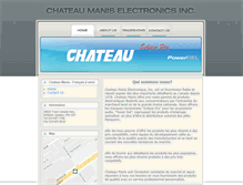 Tablet Screenshot of chateaumanis.com